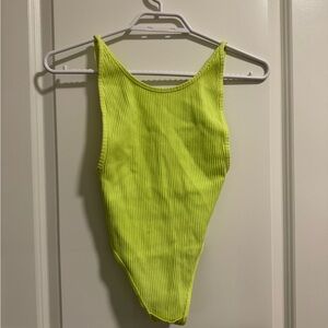 TNA Neon Green Kids Bodysuit